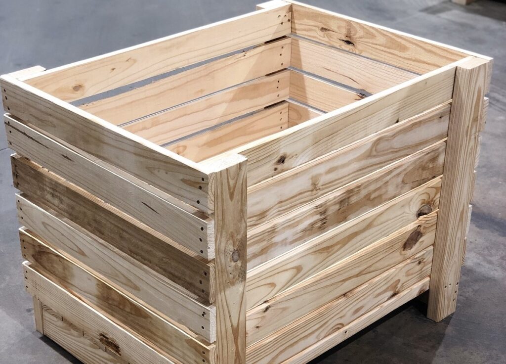 Wooden crate packaging solution